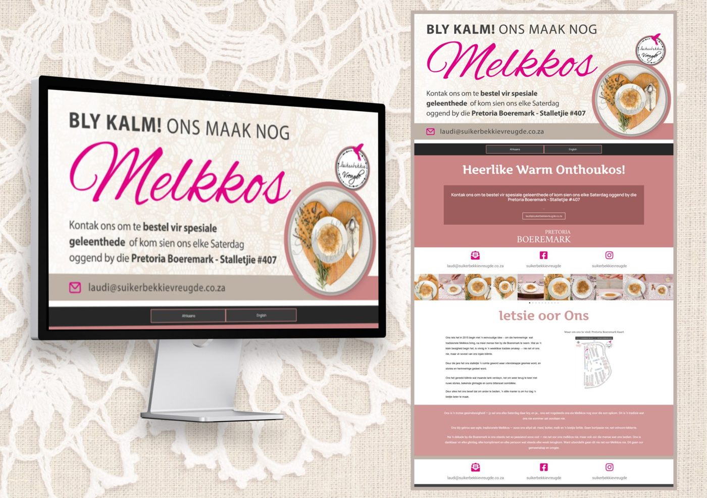 Suikerbekkie Vreugde, website